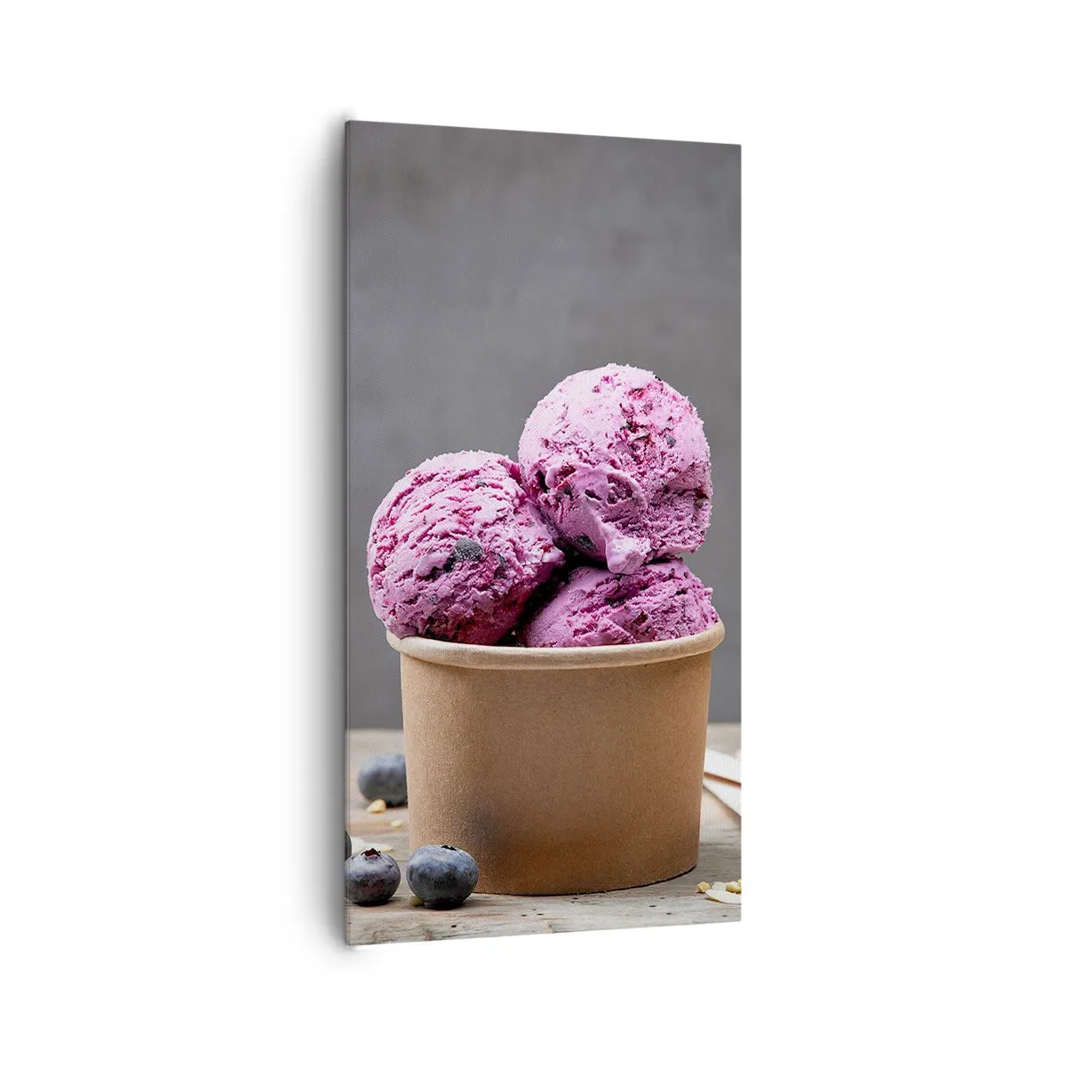 Bild auf Leinwand - Leinwandbild - Süße und Kälte - 65x120 cm