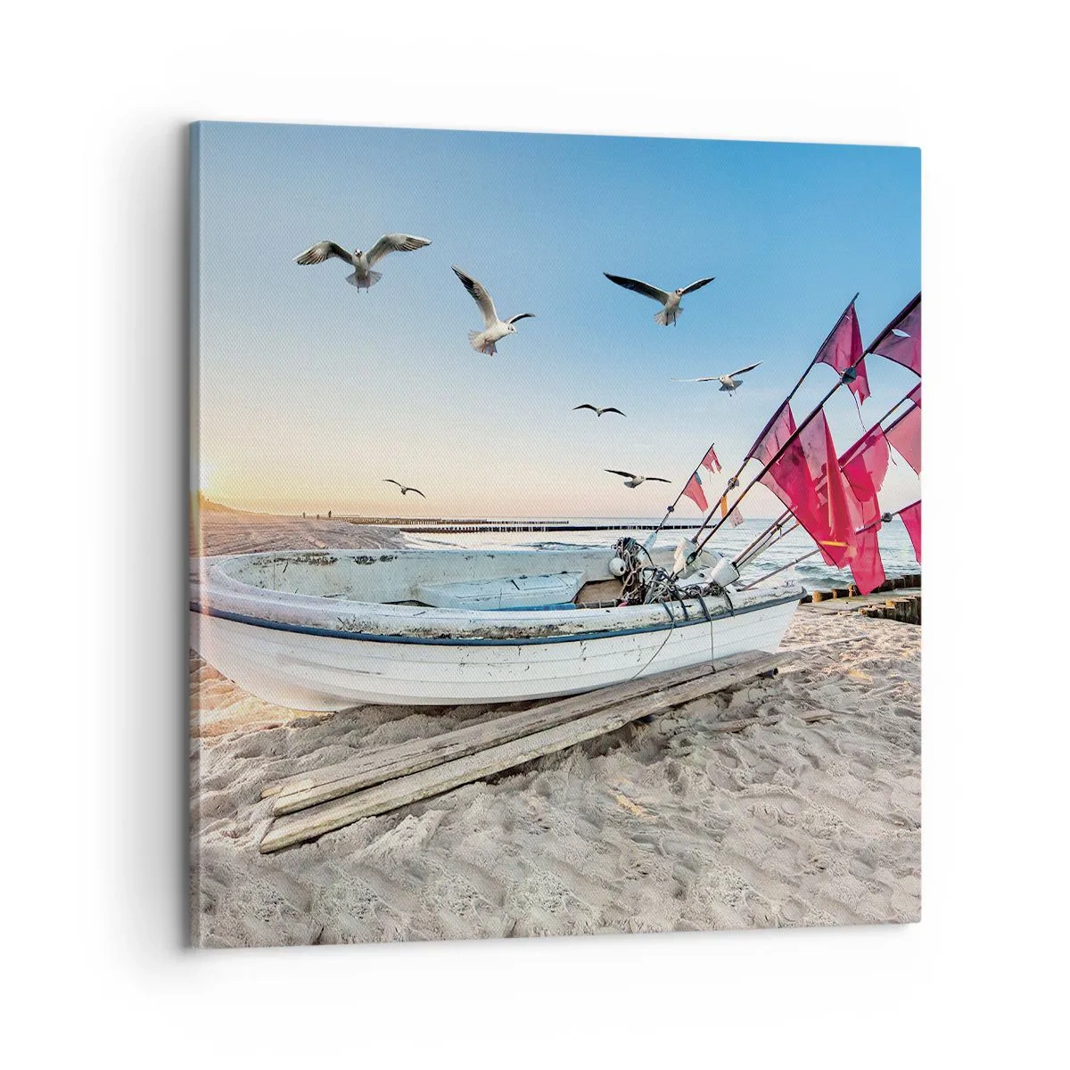 Bild auf Leinwand - Leinwandbild - Wohlverdiente Ruhe - 60x60 cm