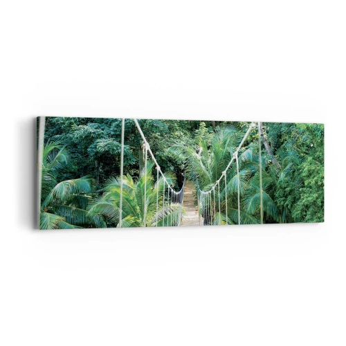 Bild auf Leinwand - Leinwandbild - Willkommen im Dschungel! - 90x30 cm