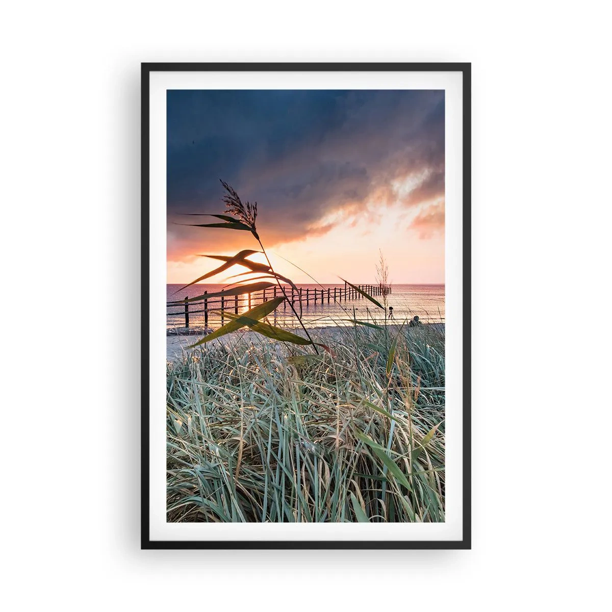 Poster in einem schwarzem Rahmen - Es vergeht nicht mit dem Wind - 61x91 cm