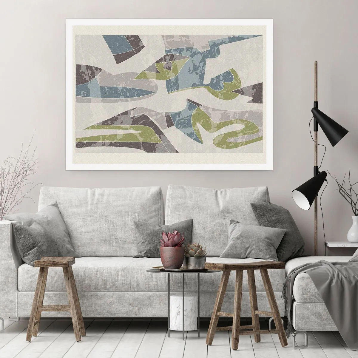 Poster - Komposition hinter dem Glas - 91x61 cm