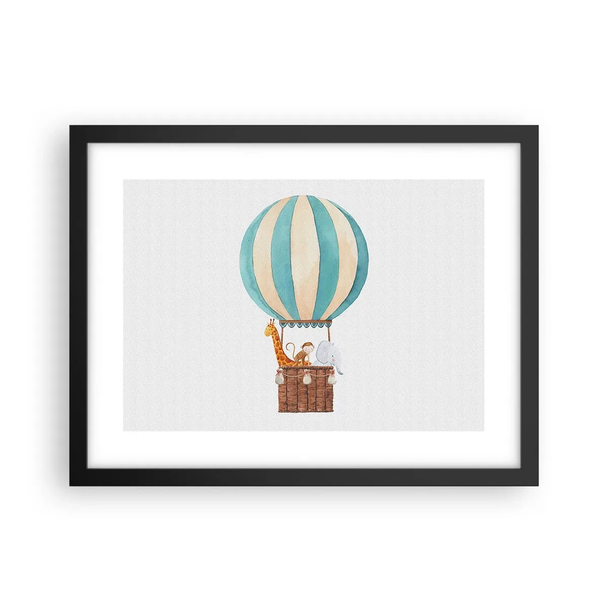 Poster in einem schwarzem Rahmen - Fantastische Reise - 40x30 cm