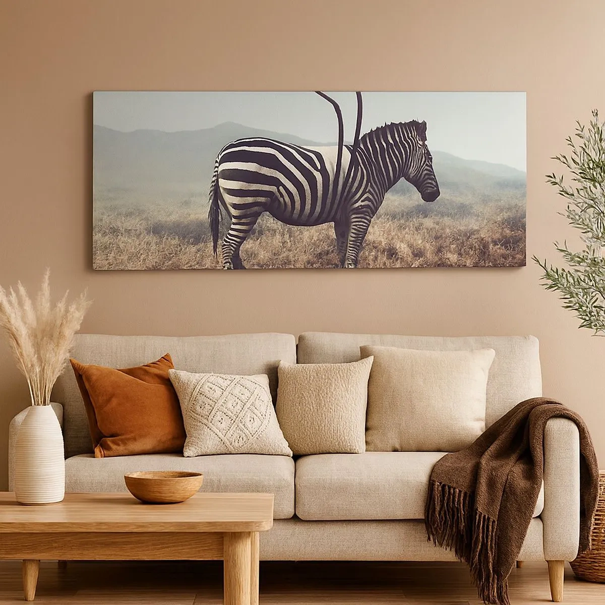 Bild auf Leinwand - Leinwandbild - Achtung! Fehler - 100x40 cm