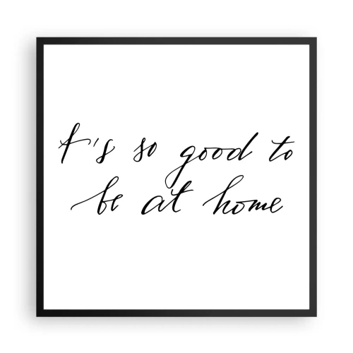 Poster in einem schwarzem Rahmen - Die ganze Wahrheit - 60x60 cm