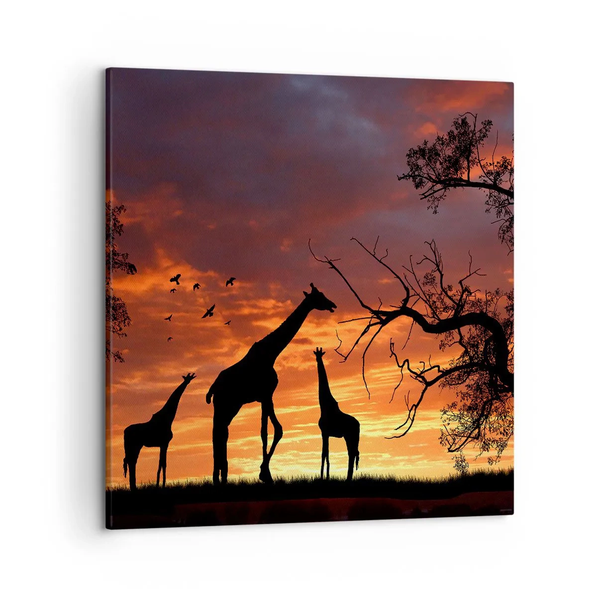 Bild auf Leinwand - Leinwandbild - Ein kleines Abendessen mit deinen Liebsten - 50x50 cm