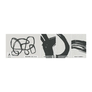 Fototapetenmuster Standard Eco - Schleifenabstraktion - Boho, Stück, Minimalistisch - 100x30 cm