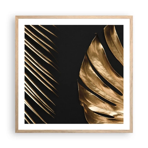 Poster in einem Rahmen aus heller Eiche - Anders und genauso teuer - 60x60 cm