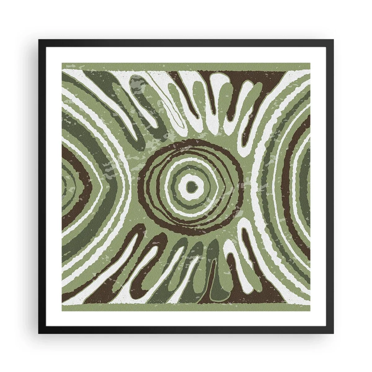 Poster in einem schwarzem Rahmen - Explosion von Emotionen - 60x60 cm