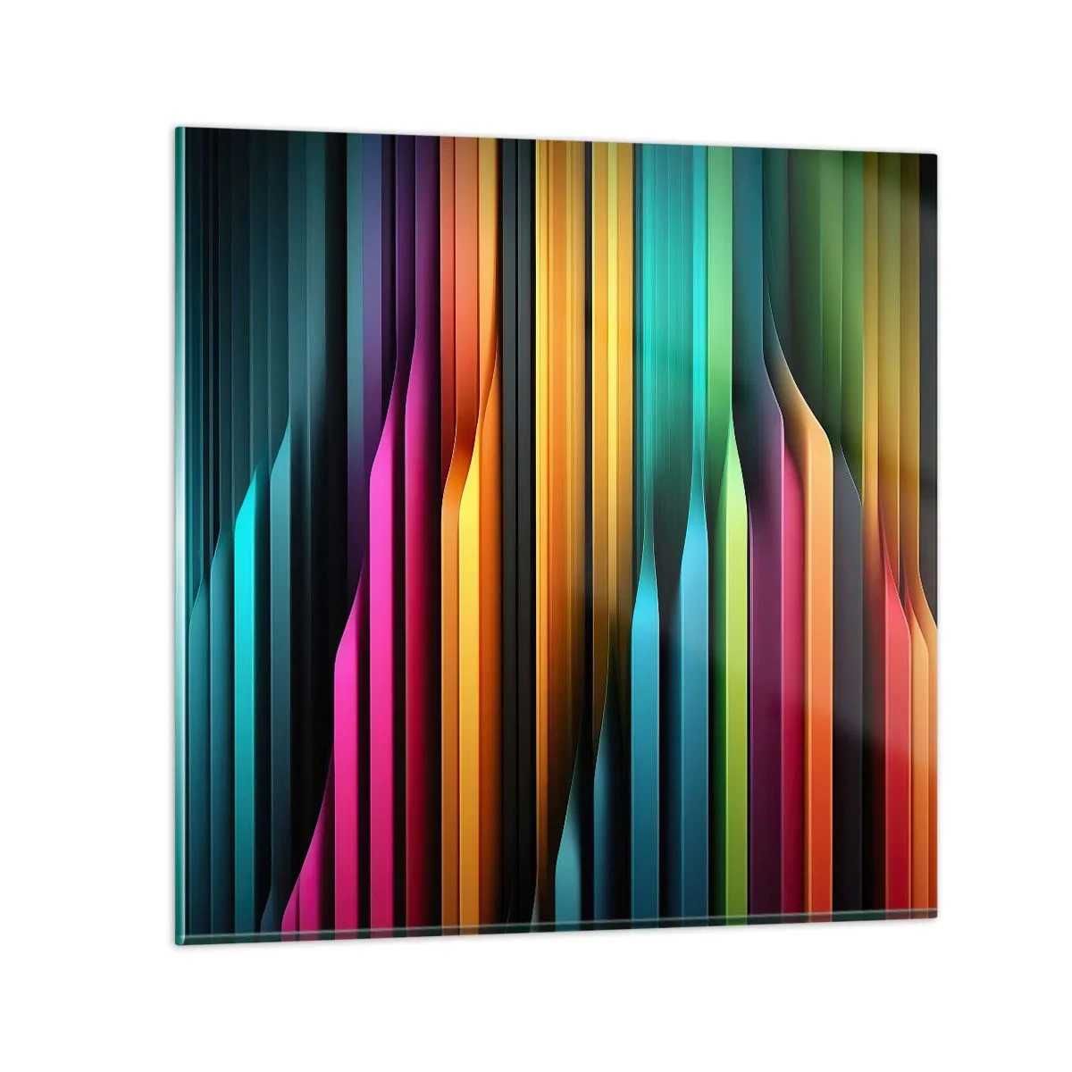 Glasbild - Bild auf glas - Lichtorgan - 50x50 cm