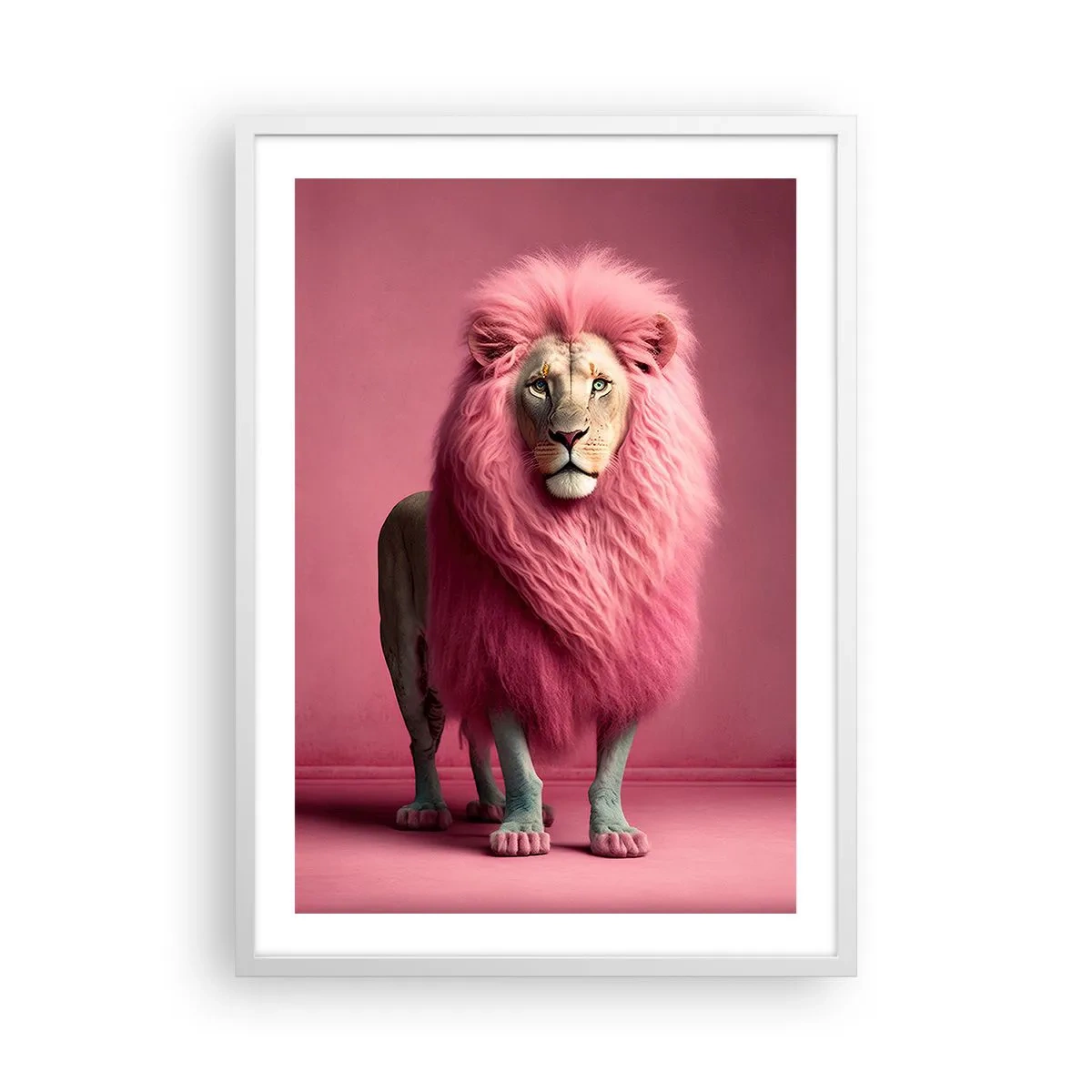 Poster in einem weißen Rahmen - Und du hast keine Angst mehr - 50x70 cm