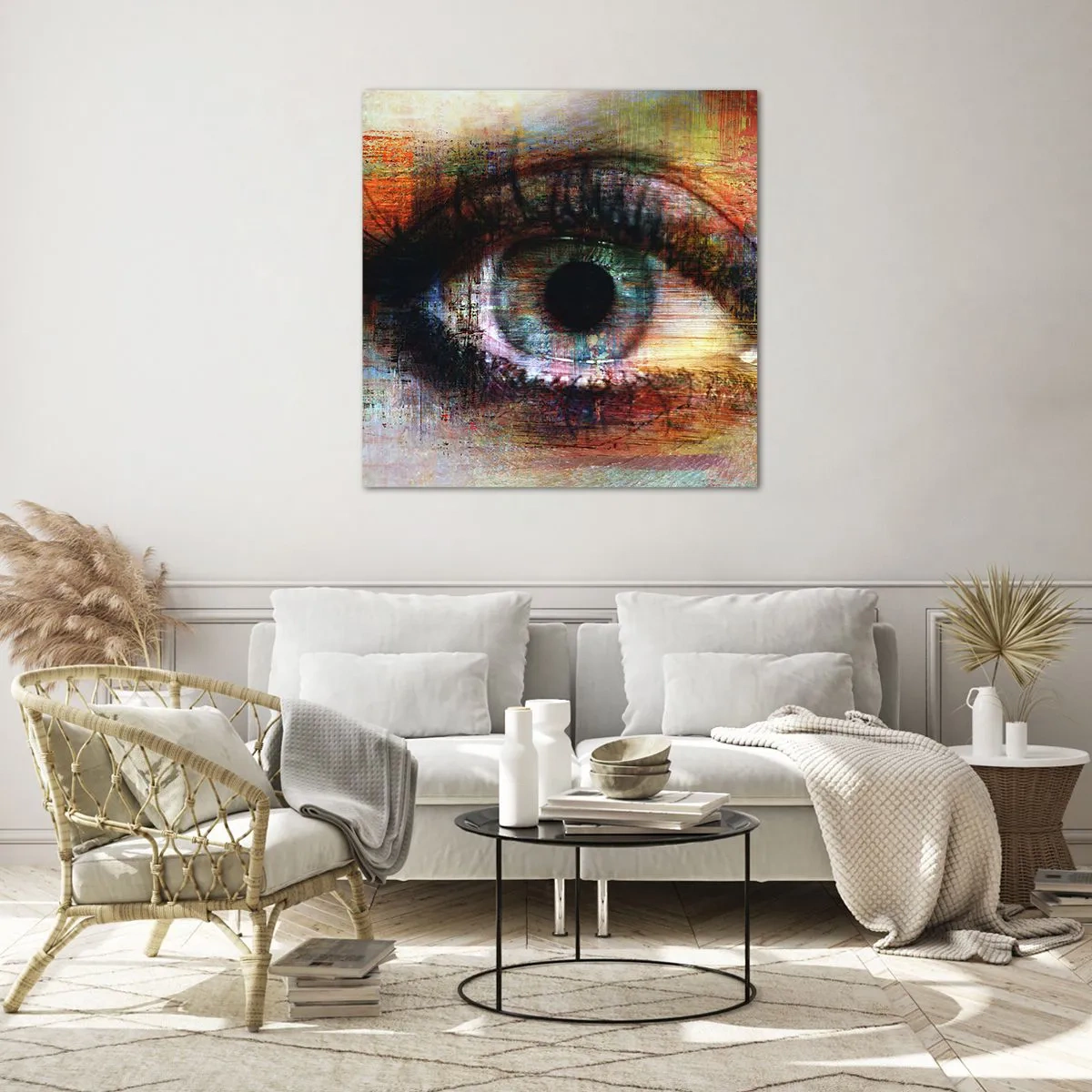 Glasbild - Bild auf glas - Du kannst in die Seele sehen - 60x60 cm