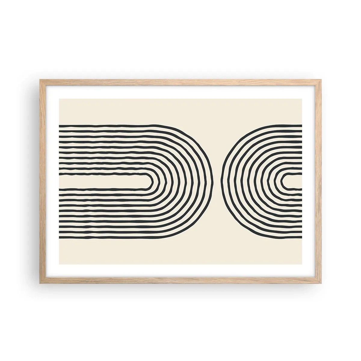 Poster in einem Rahmen aus heller Eiche - In einem Moment ... - 70x50 cm