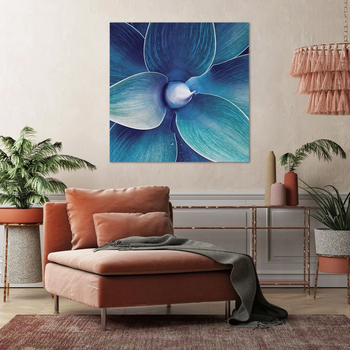 Bild auf Leinwand - Leinwandbild - Bläulich vom Himmel - 40x40 cm