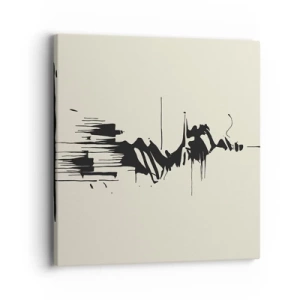 Bild auf Leinwand - Leinwandbild - Hastige Abstraktion - 40x40 cm