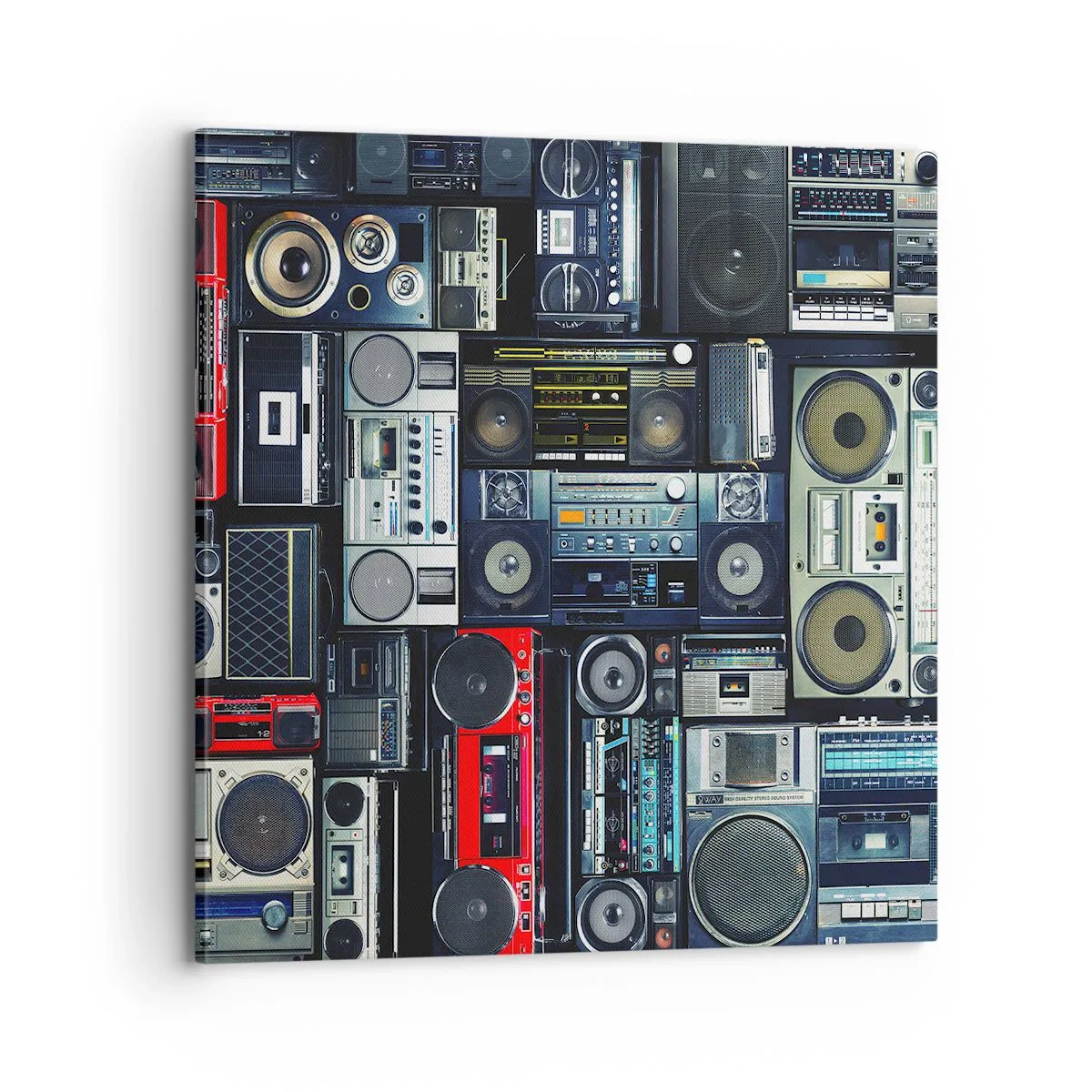 Bild auf Leinwand - Leinwandbild - Sehnsucht nach den 1980er Jahren - 70x70 cm