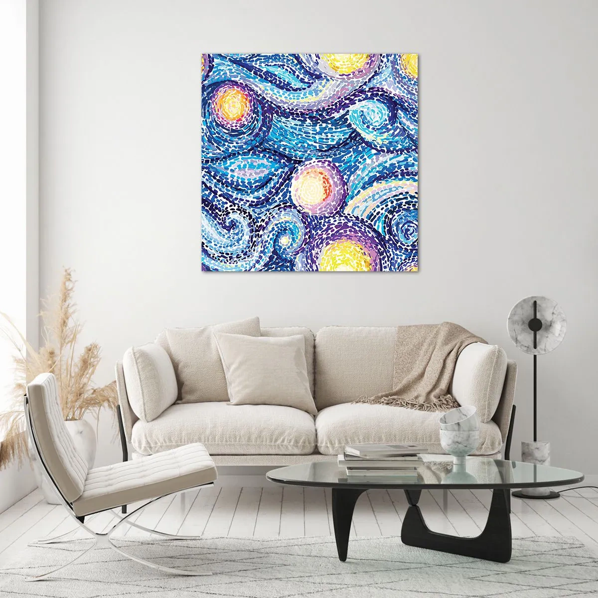 Glasbild - Bild auf glas - Aus einem Gemälde von van Gogh - 70x70 cm