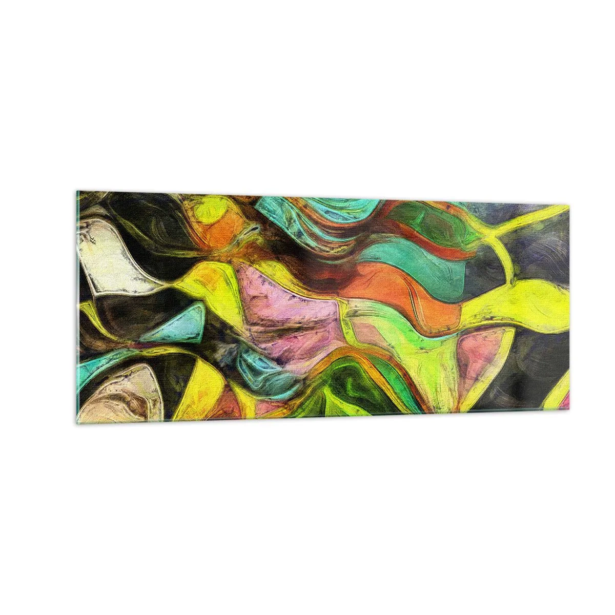 Glasbild - Bild auf glas - Bewegung ist Leben - 100x40 cm