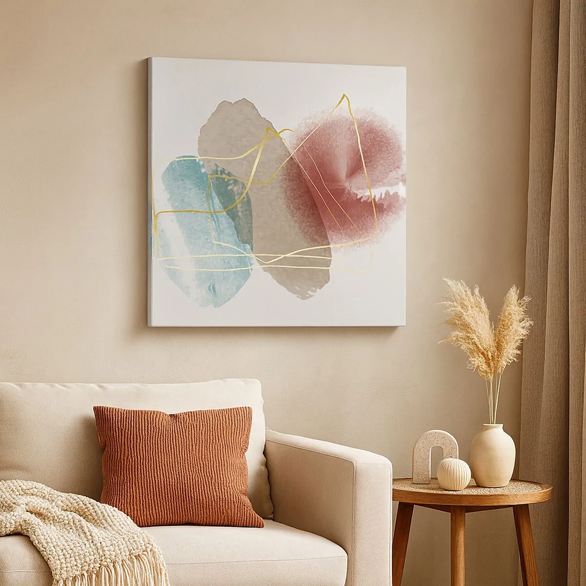 Bild auf Leinwand - Leinwandbild - Korallen des Weltraums - 30x30 cm