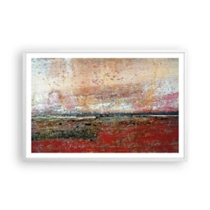 Poster in einem weißen Rahmen - Vielleicht liegt es am Meer - 91x61 cm