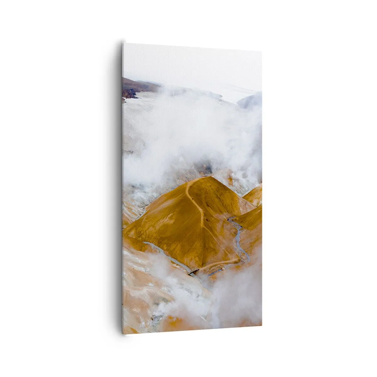 Bild auf Leinwand - Leinwandbild - Islands rohe Schönheit - 65x120 cm