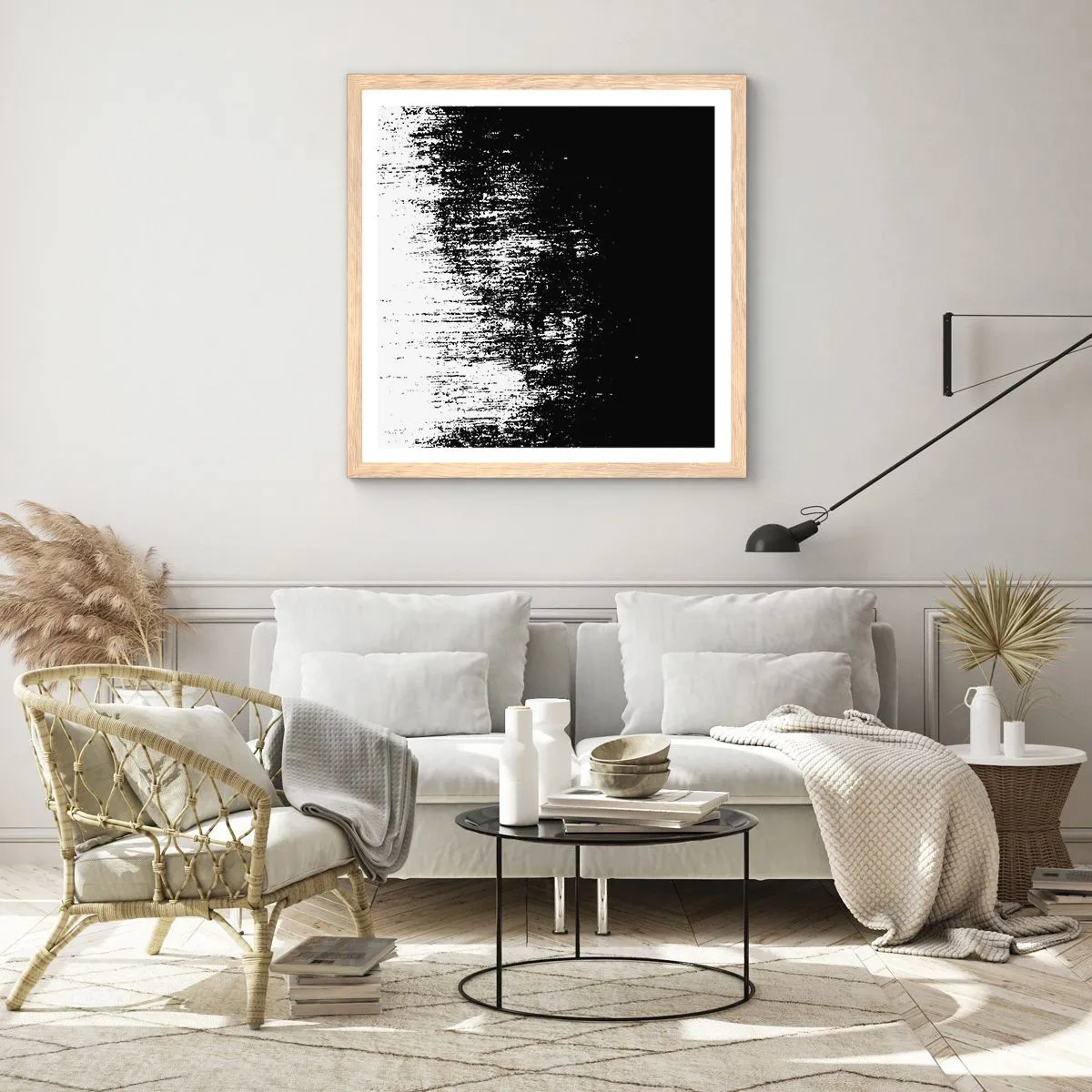 Poster in einem Rahmen aus heller Eiche - Und der Gewinner ist ... - 40x40 cm