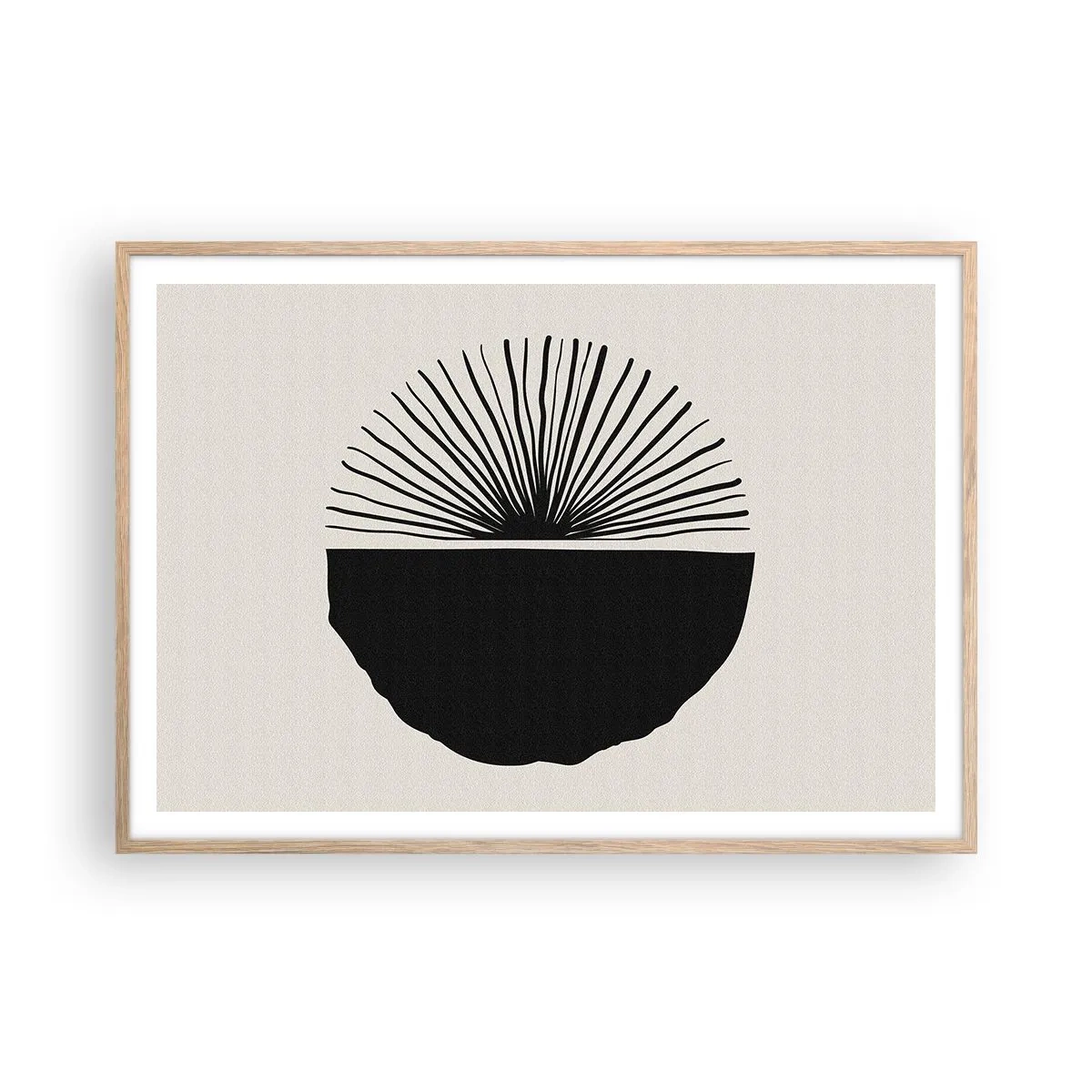 Poster in einem Rahmen aus heller Eiche - Eine Reihe von Möglichkeiten - 100x70 cm