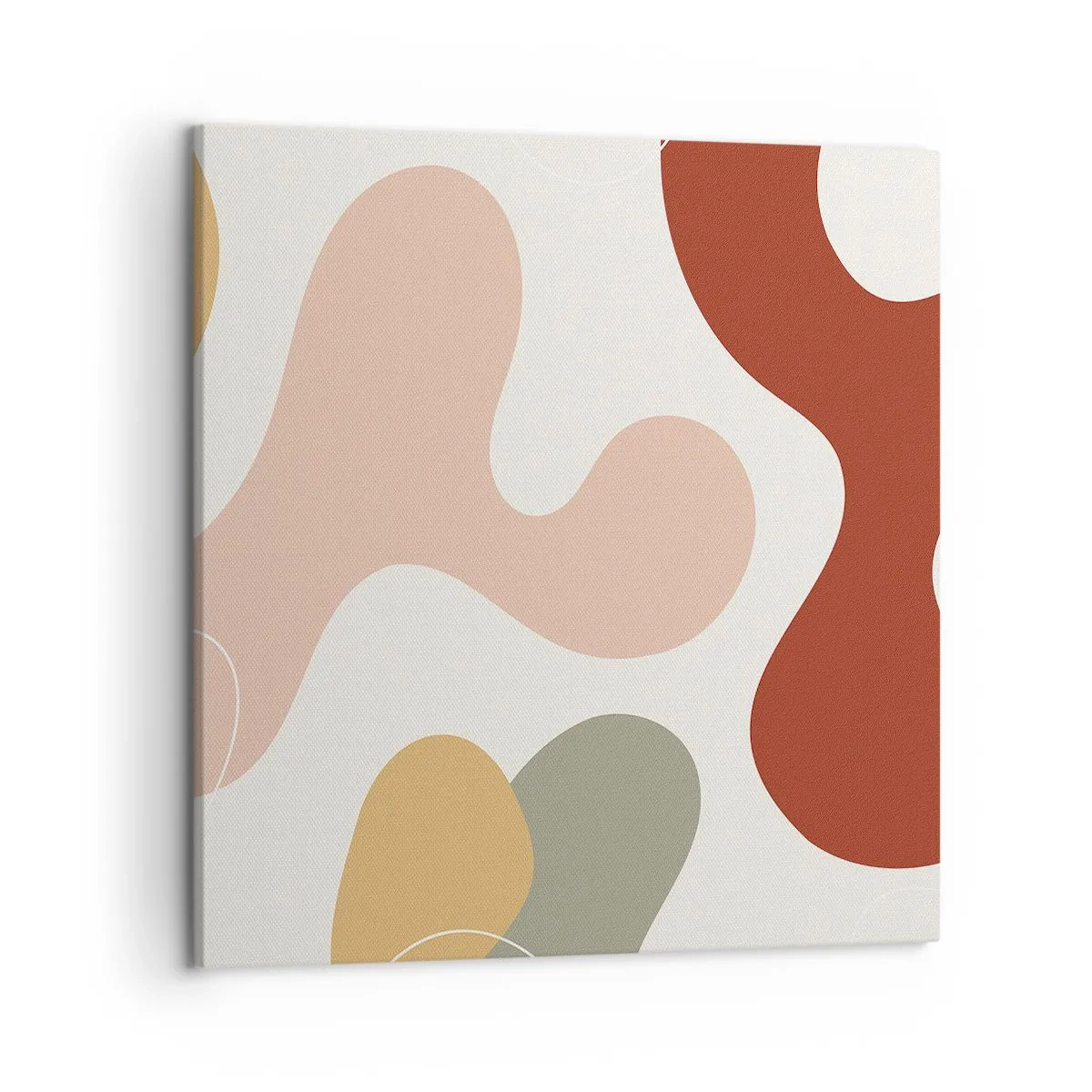 Bild auf Leinwand - Leinwandbild - Kringel oder Schnörkel? - 50x50 cm