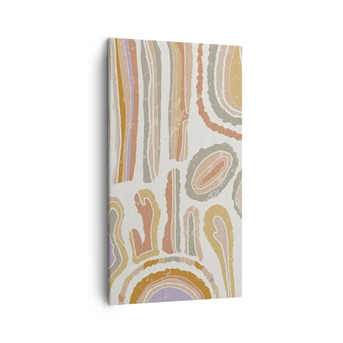 Bild auf Leinwand - Leinwandbild - Bunte Querschnitte - 45x80 cm