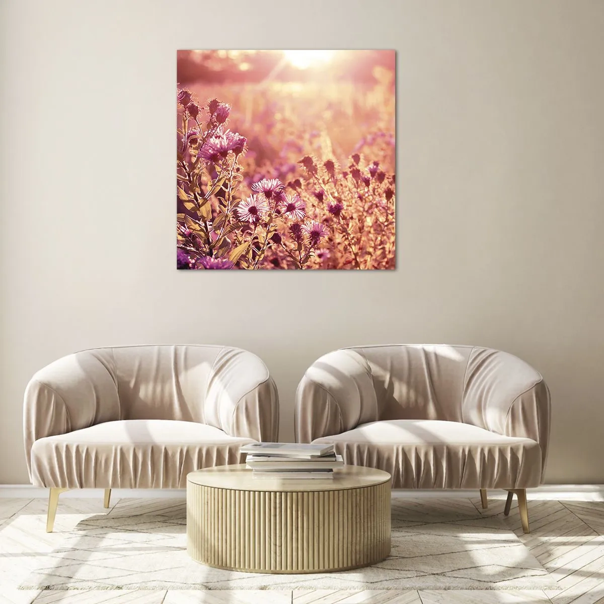 Glasbild - Bild auf glas - Bevor der Sommer vorbei ist - 50x50 cm