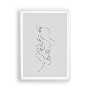 Poster in einem weißen Rahmen - Die Hitze bitterer Begierden - 70x100 cm
