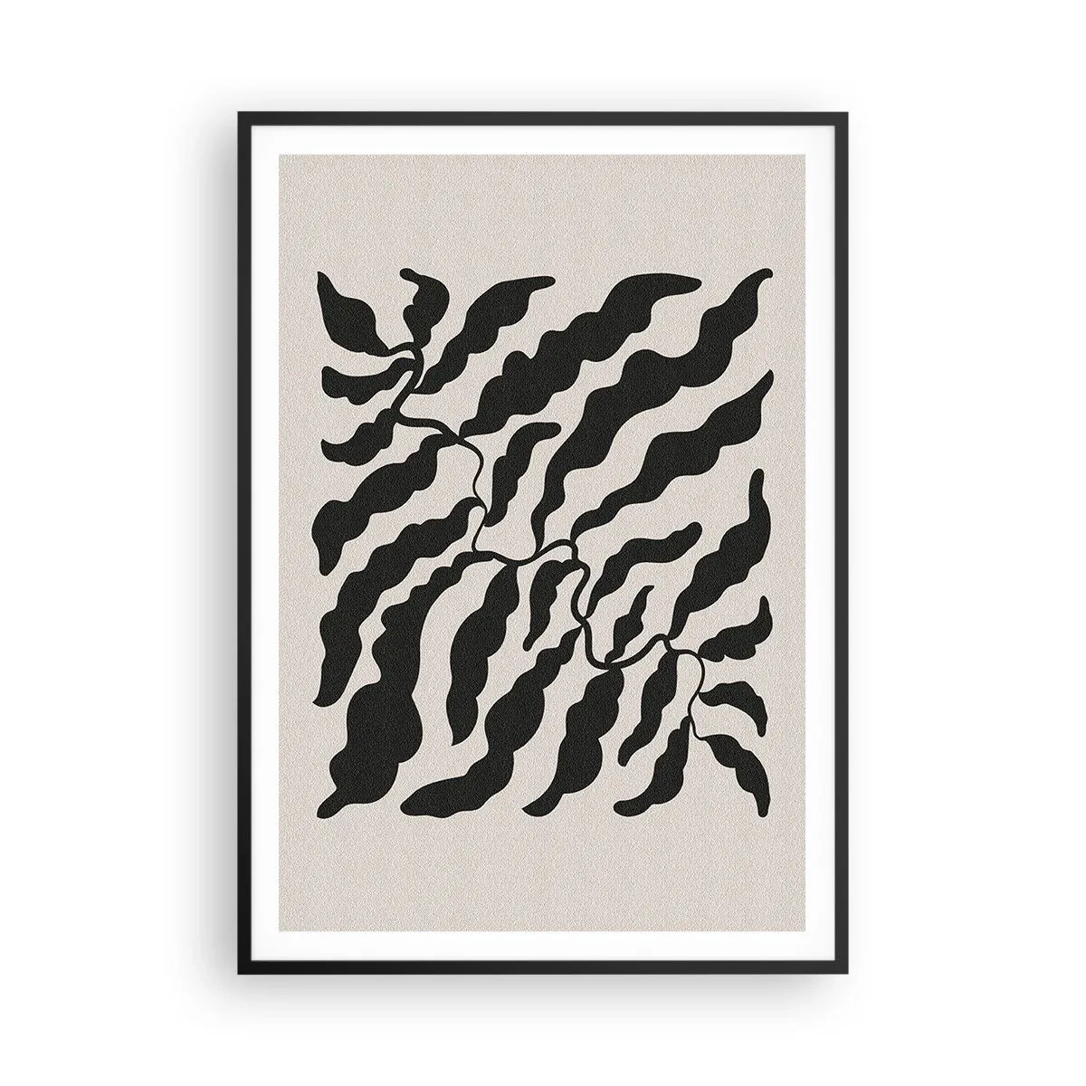 Poster in einem schwarzem Rahmen - Natur des Quadrats - 70x100 cm