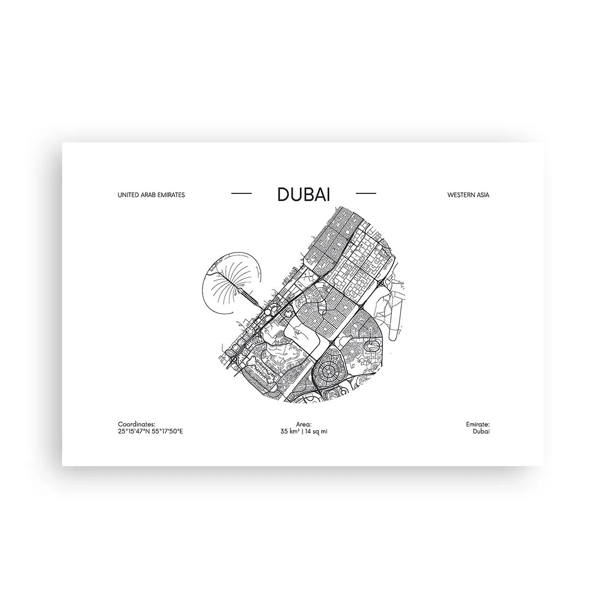 Poster - Anatomie von Dubai - 91x61 cm