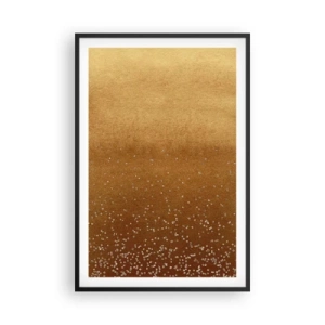 Poster in einem schwarzem Rahmen - Die Geburt des Lichts - 61x91 cm
