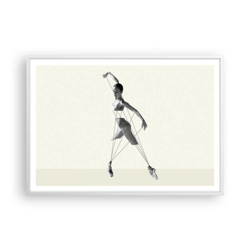 Poster in einem weißen Rahmen - Im Theater der Welt - 100x70 cm