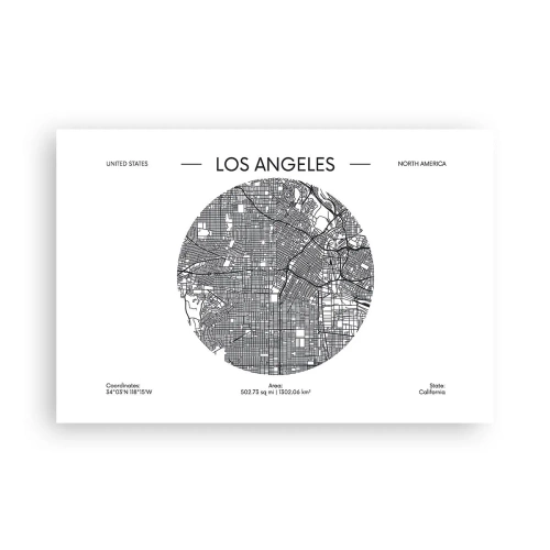Poster - Anatomie von Los Angeles - 91x61 cm