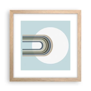 Poster in einem Rahmen aus heller Eiche - Unwiderstehliche Anziehungskraft - 30x30 cm