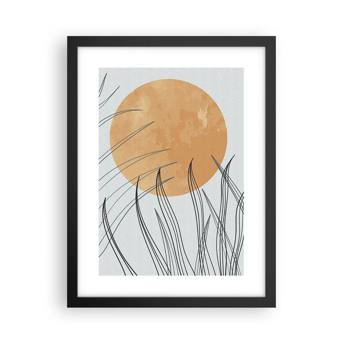 Poster in einem schwarzem Rahmen - Immer der Sonne entgegen - 30x40 cm