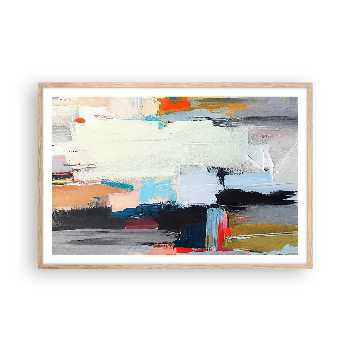 Poster in einem Rahmen aus heller Eiche - Gibt es eine Methode? - 91x61 cm