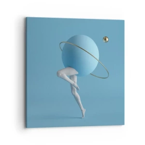 Bild auf Leinwand - Leinwandbild - Und die Planeten spielen verrückt - 70x70 cm