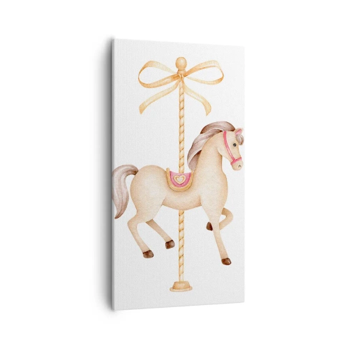 Bild auf Leinwand - Leinwandbild - Anmutiger Trab - 55x100 cm