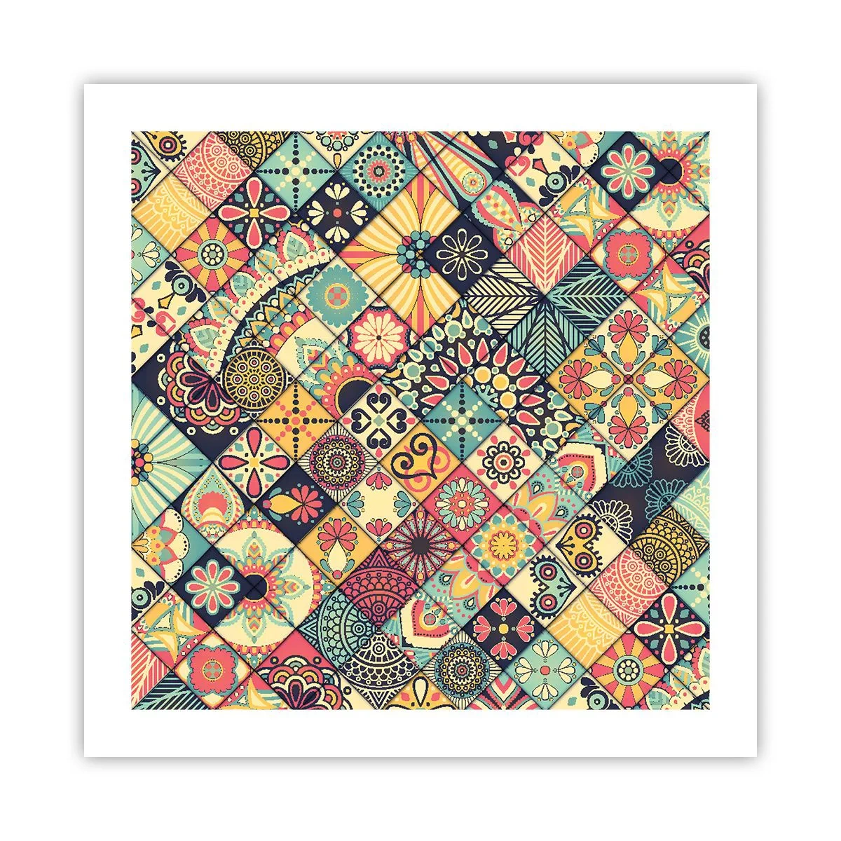 Poster - marokkanische Atmosphäre - 50x50 cm