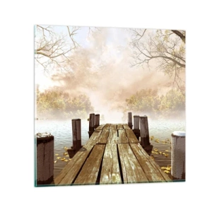 Glasbild - Bild auf glas - Die milde Traurigkeit des Herbstes - 40x40 cm