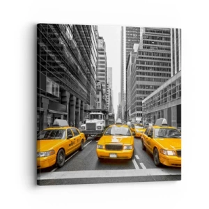 Bild auf Leinwand - Leinwandbild - Wir färben die Stadt - 30x30 cm