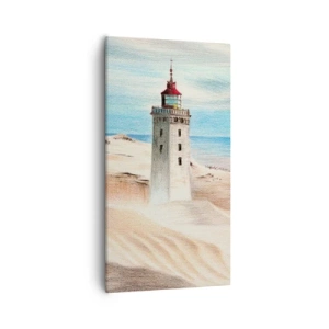 Bild auf Leinwand - Leinwandbild - Immer aufs Meer starrend - 55x100 cm