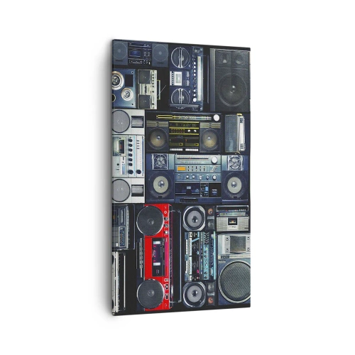 Bild auf Leinwand - Leinwandbild - Sehnsucht nach den 1980er Jahren - 45x80 cm