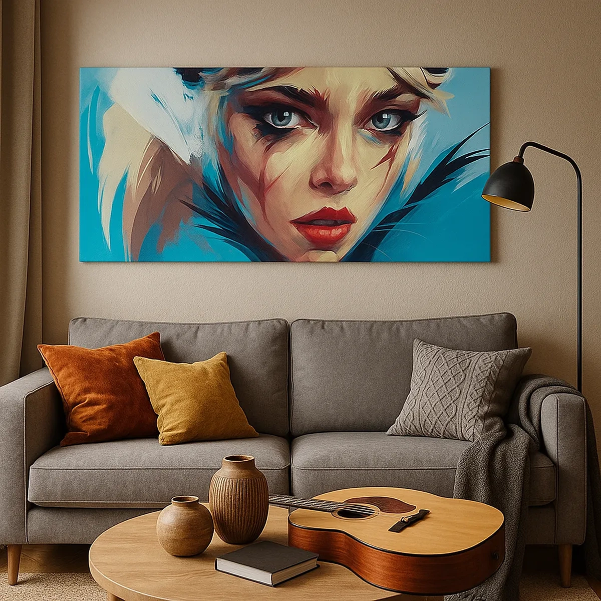 Bild auf Leinwand - Leinwandbild - Strassenkämpferin - 30x30 cm