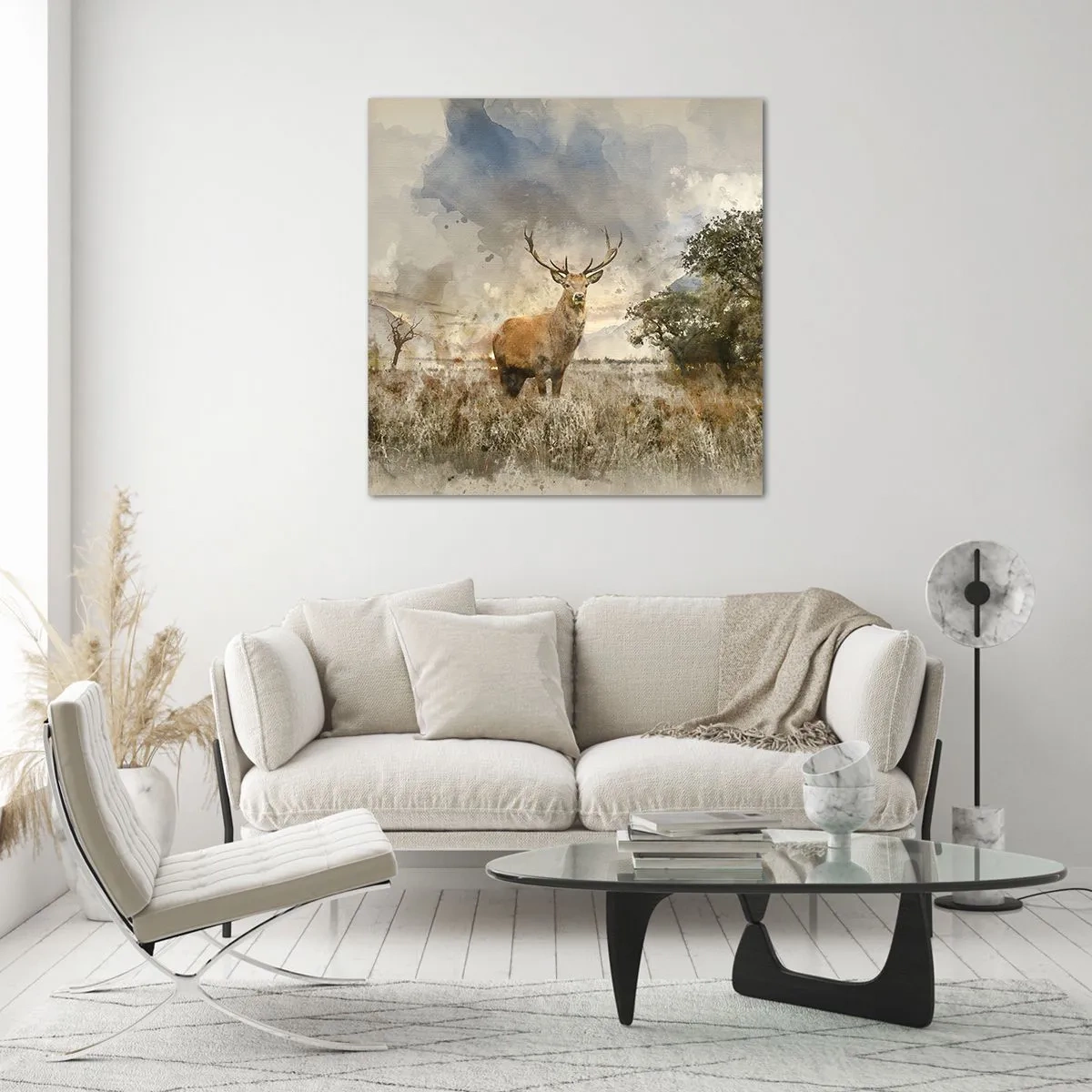 Glasbild - Bild auf glas - Würde – Stärke – Würde - 40x40 cm