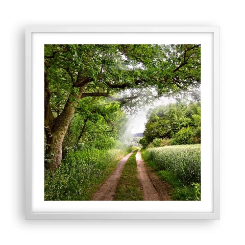 Poster in einem weißen Rahmen - Et in Arcadia ego - 50x50 cm