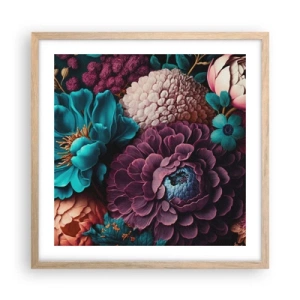 Poster in einem Rahmen aus heller Eiche - Natur in Hülle und Fülle - 50x50 cm