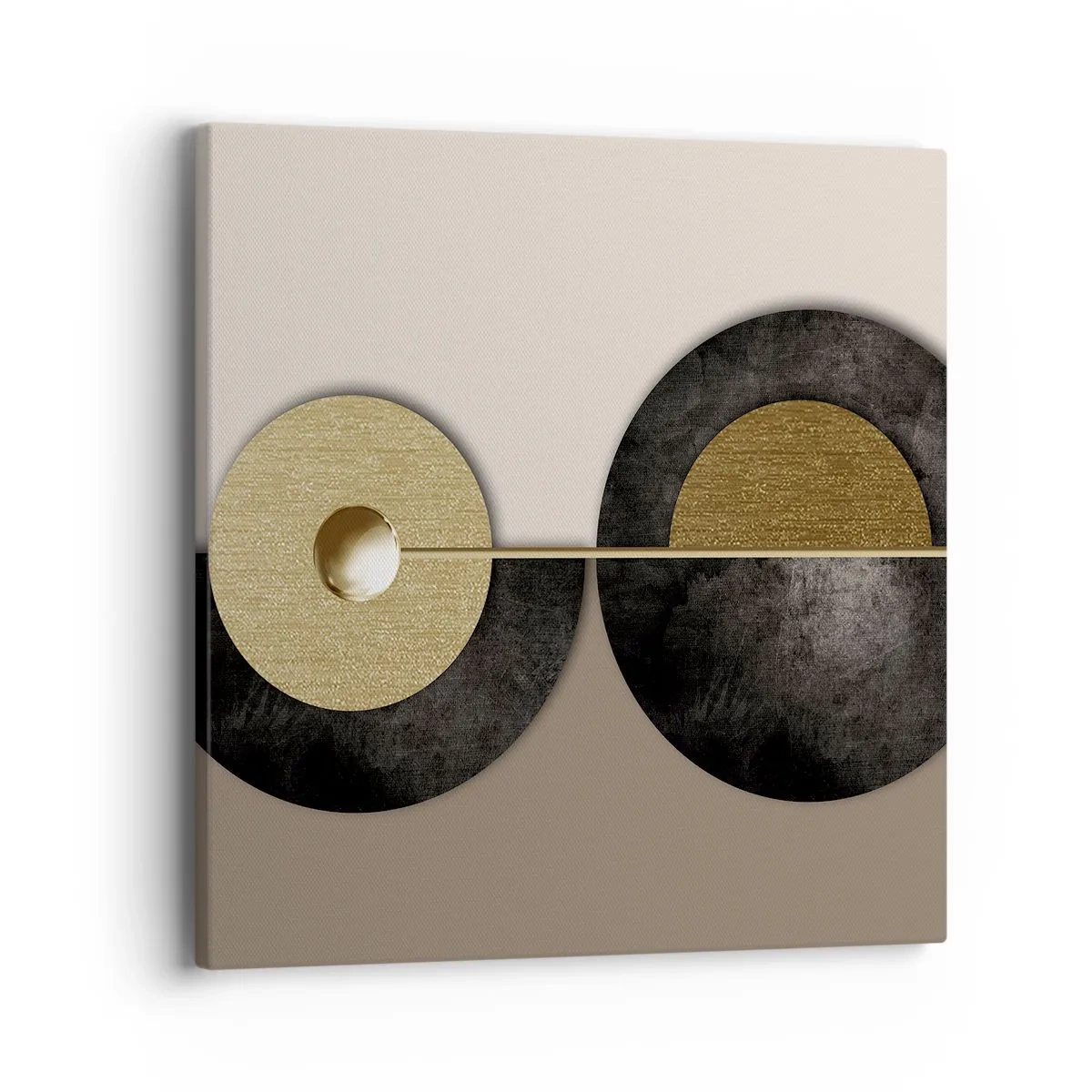 Bild auf Leinwand - Leinwandbild - Variationen rund um den Kreis - 40x40 cm